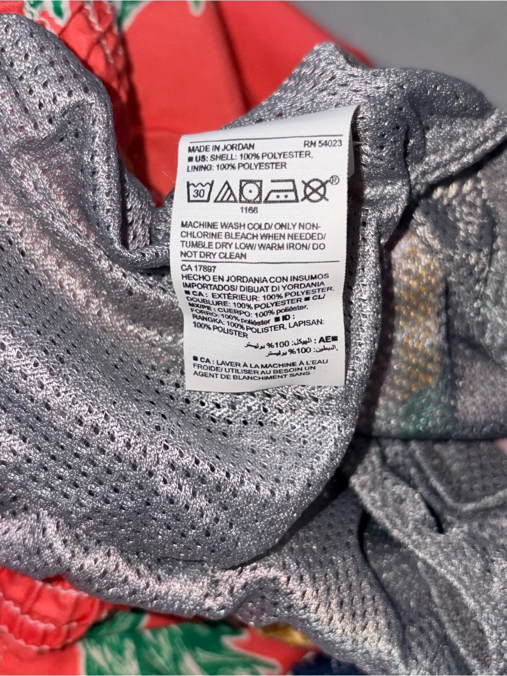 GAP Red Pineapple Print Swim Trunks